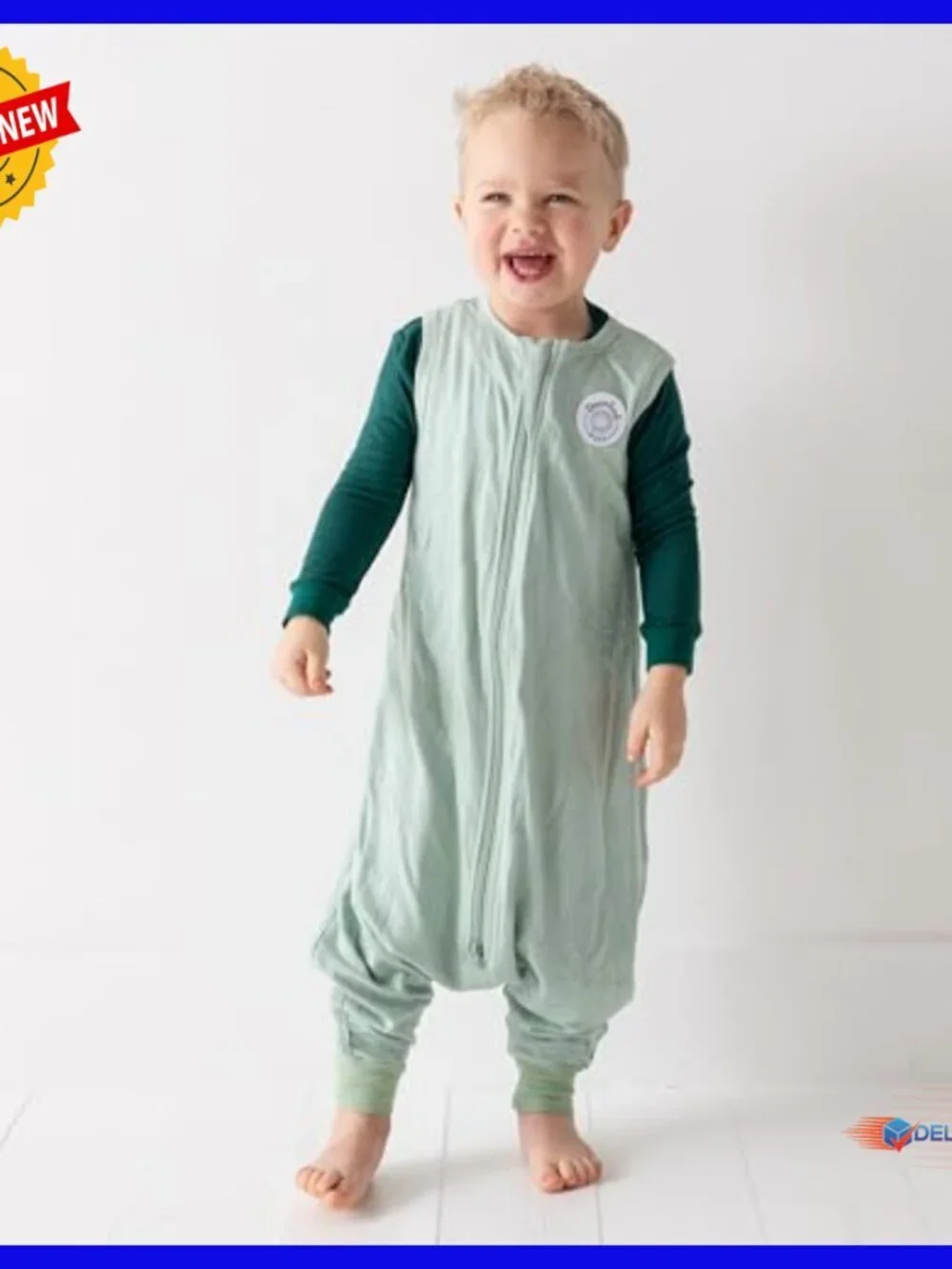 Toddler Sleep Sack with Feet, 1.0 TOG, Ultra Soft Viscose, Machine Washable
